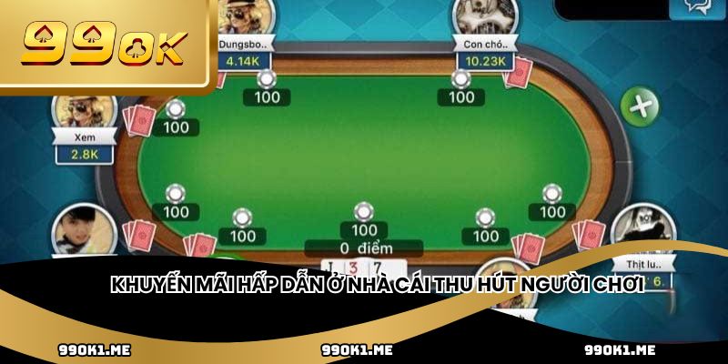 Khuyến mãi hấp dẫn ở nhà cái thu hút người chơi